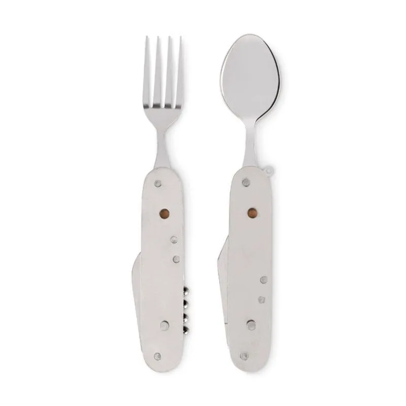 Set de cubiertos metálicos plegables Subete