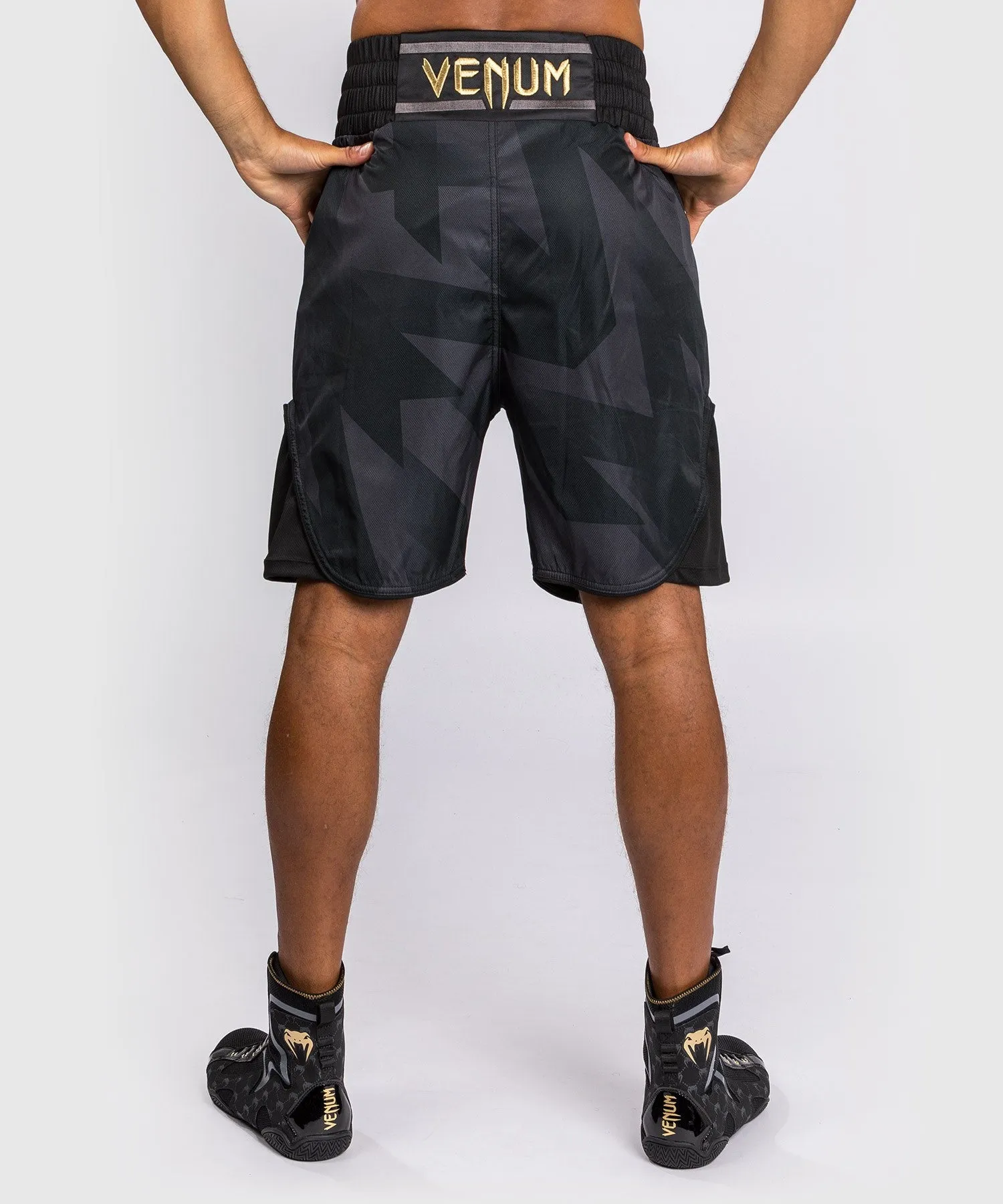 SHORTS DE BOXEO VENUM RAZOR  NEGRO/ORO