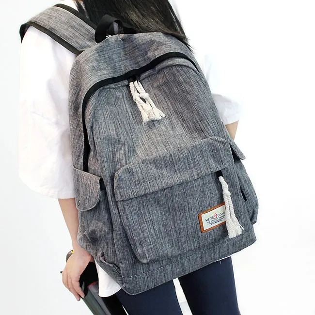 Simple Girl's Waterproof Oxford Cloth Leisure Large School Backpack Travel Backpack 