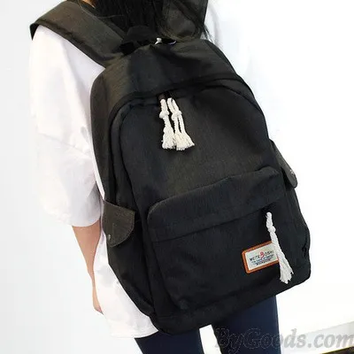 Simple Girl's Waterproof Oxford Cloth Leisure Large School Backpack Travel Backpack 