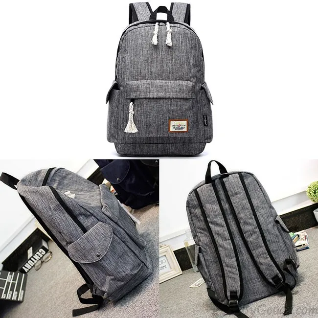 Simple Girl's Waterproof Oxford Cloth Leisure Large School Backpack Travel Backpack 