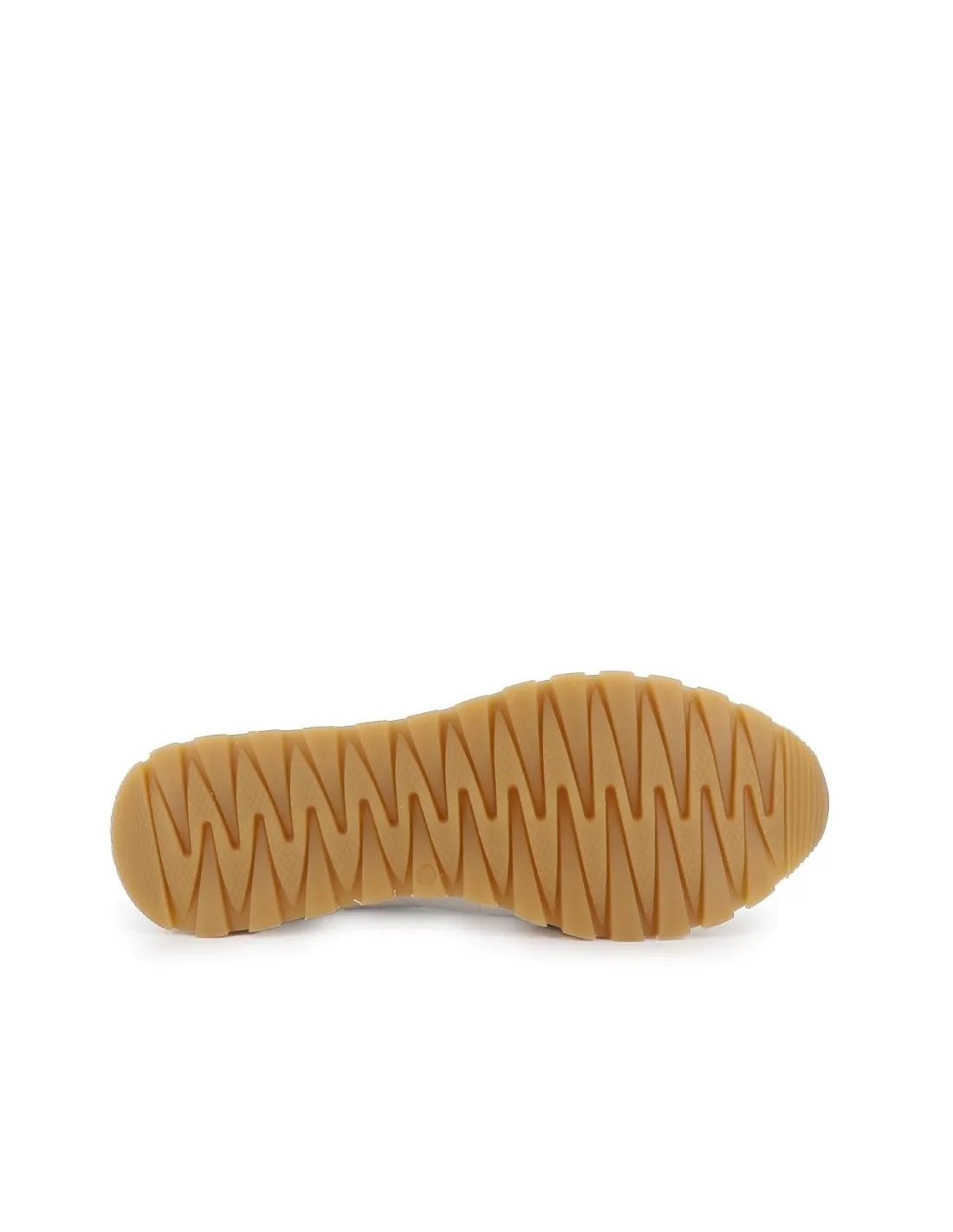 Sneakers piel contrastes con cordones elasticos mujer blanco CASUAL
