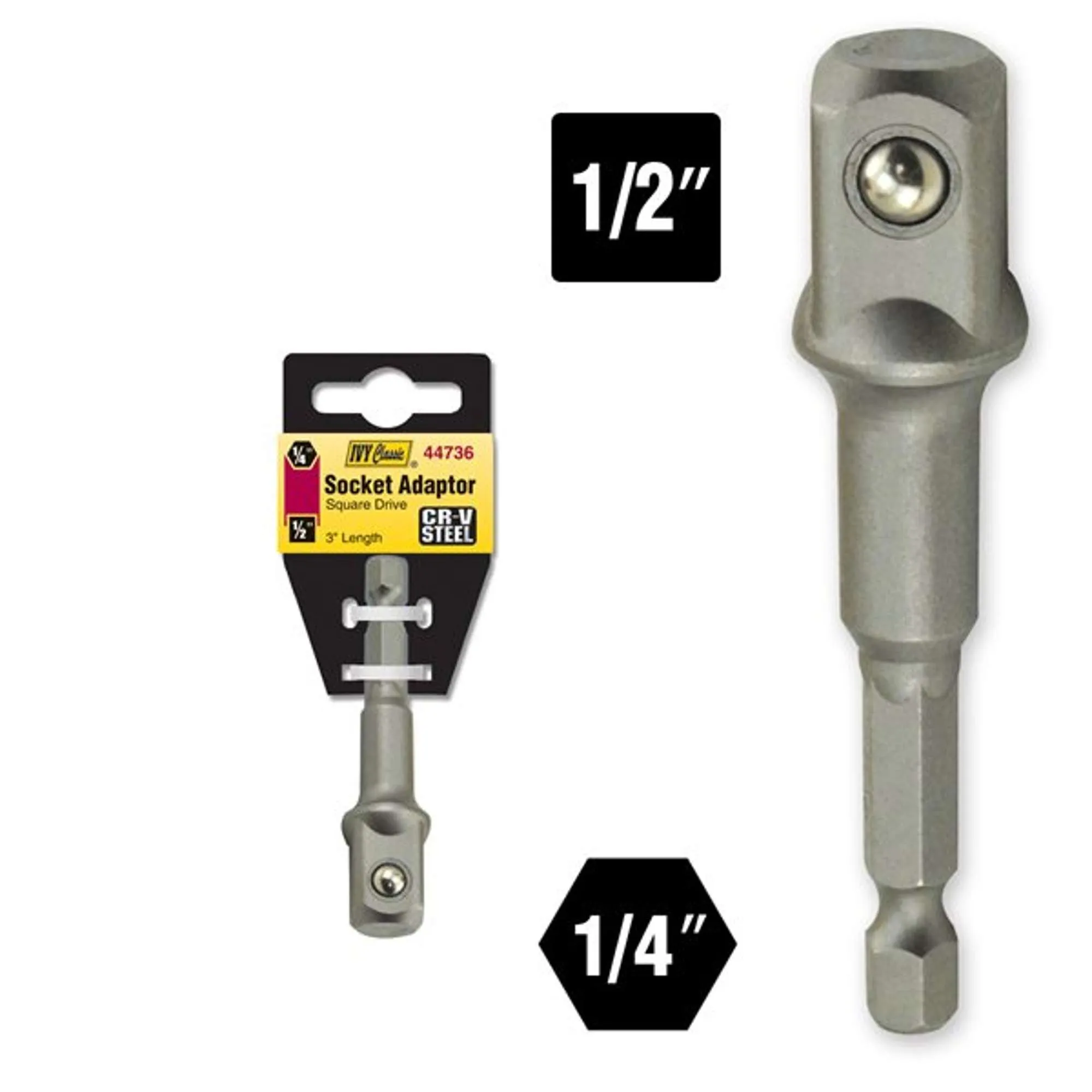 SOCKET ADAPTADOR 27/8" HEXAGONAL X 1/2" CUADRADO