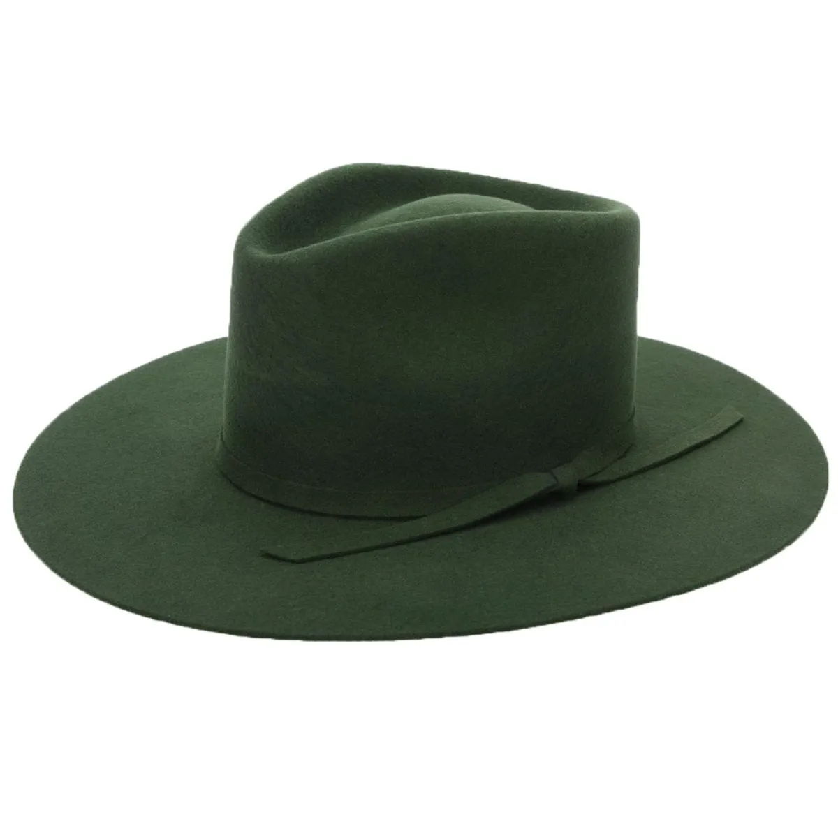 SOMBRERO AUSTRALIANO VAQUERO PARA MUJER DE LANA COLOR VERDE WD557
