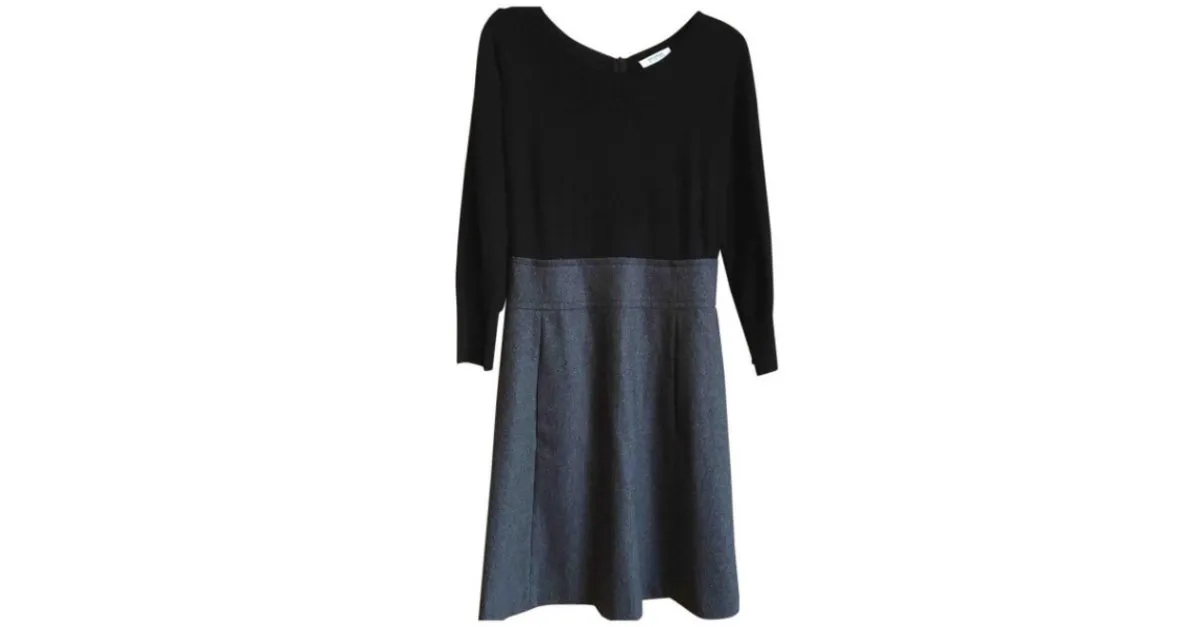 Sonia By Sonia Rykiel Vestido Negro Gris antracita 