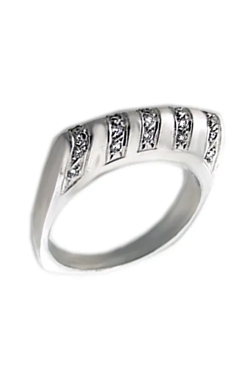 SORTIJA MUJER ORO BLANCO 18 KTES. CON DIAMANTES 133_4196S