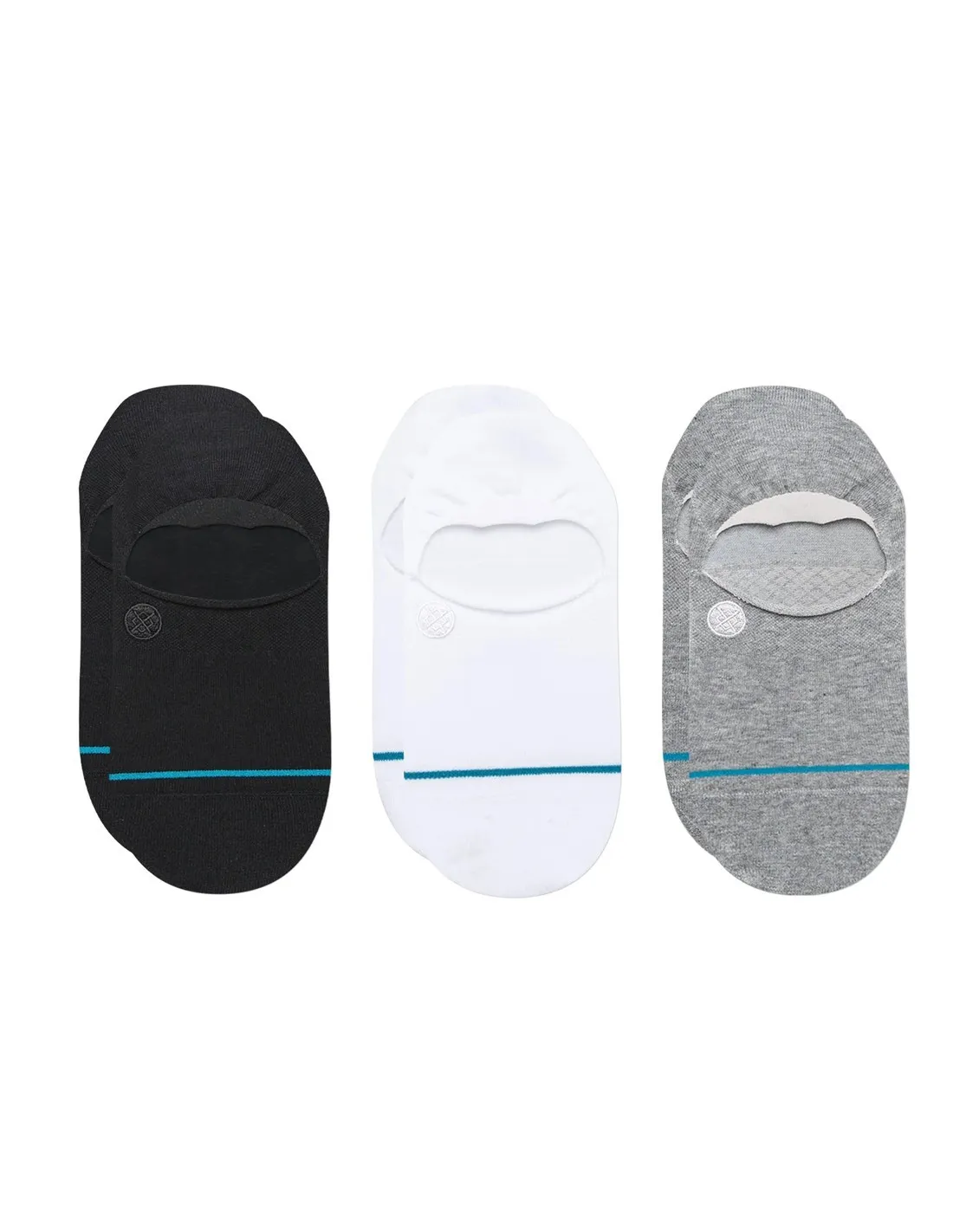 STANCE ICON 3PACK  BLANCO/GRIS/NEGRO  CALCETINES INVISIBLES