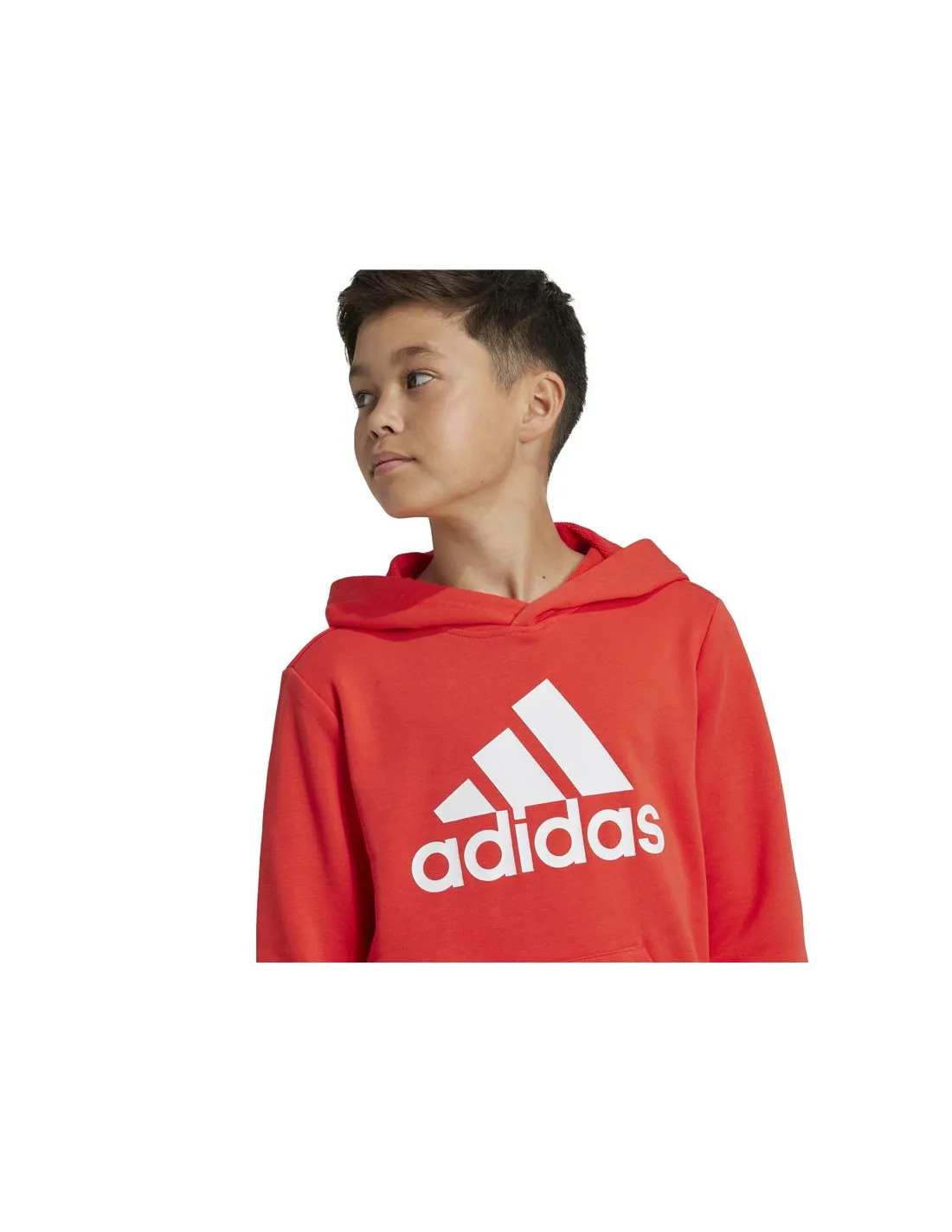 Sudadera adidas Big Logo Essentials Cotton Infantil Rojo