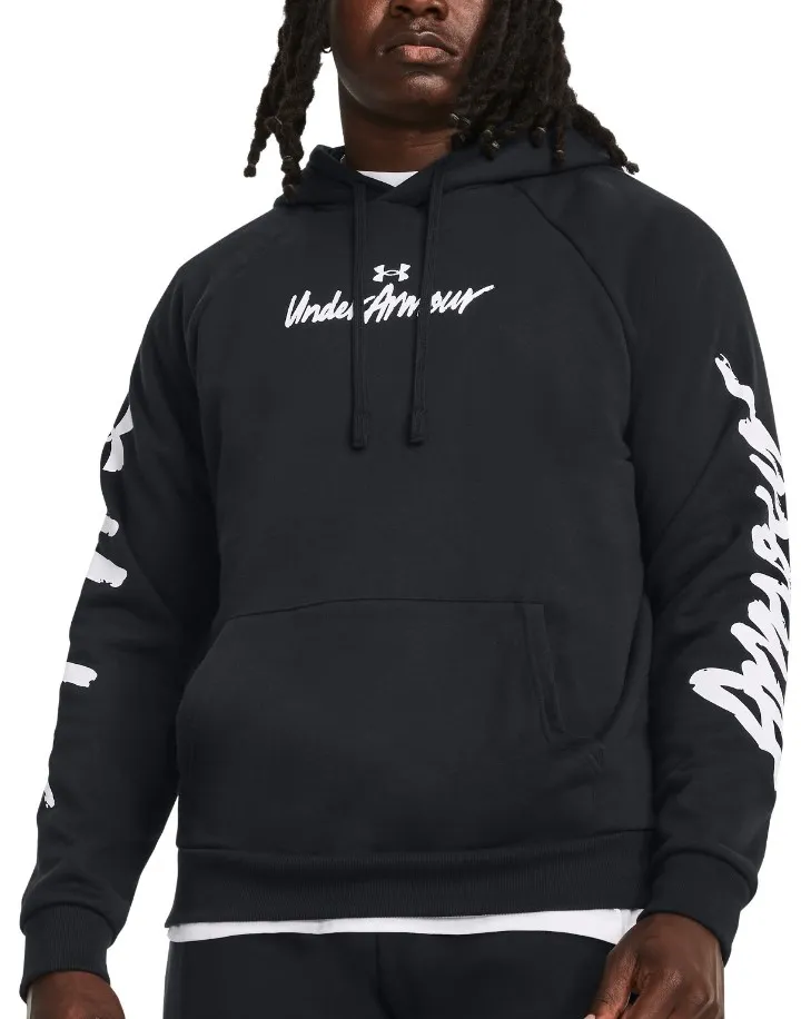 SUDADERA CON CAPUCHA UNDER ARMOUR UA RIVAL FLEECE GRAPHIC HDBLK