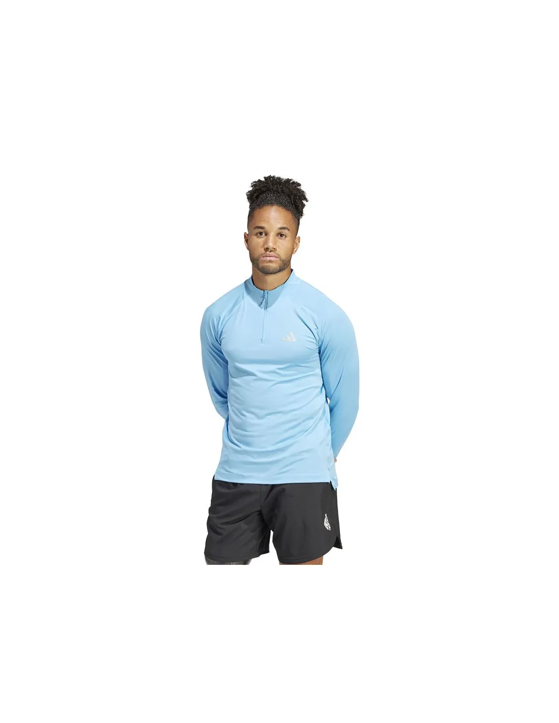 Sudadera de Fitness adidas Essentials Gym+ 1/4Zip Hombre Azul
