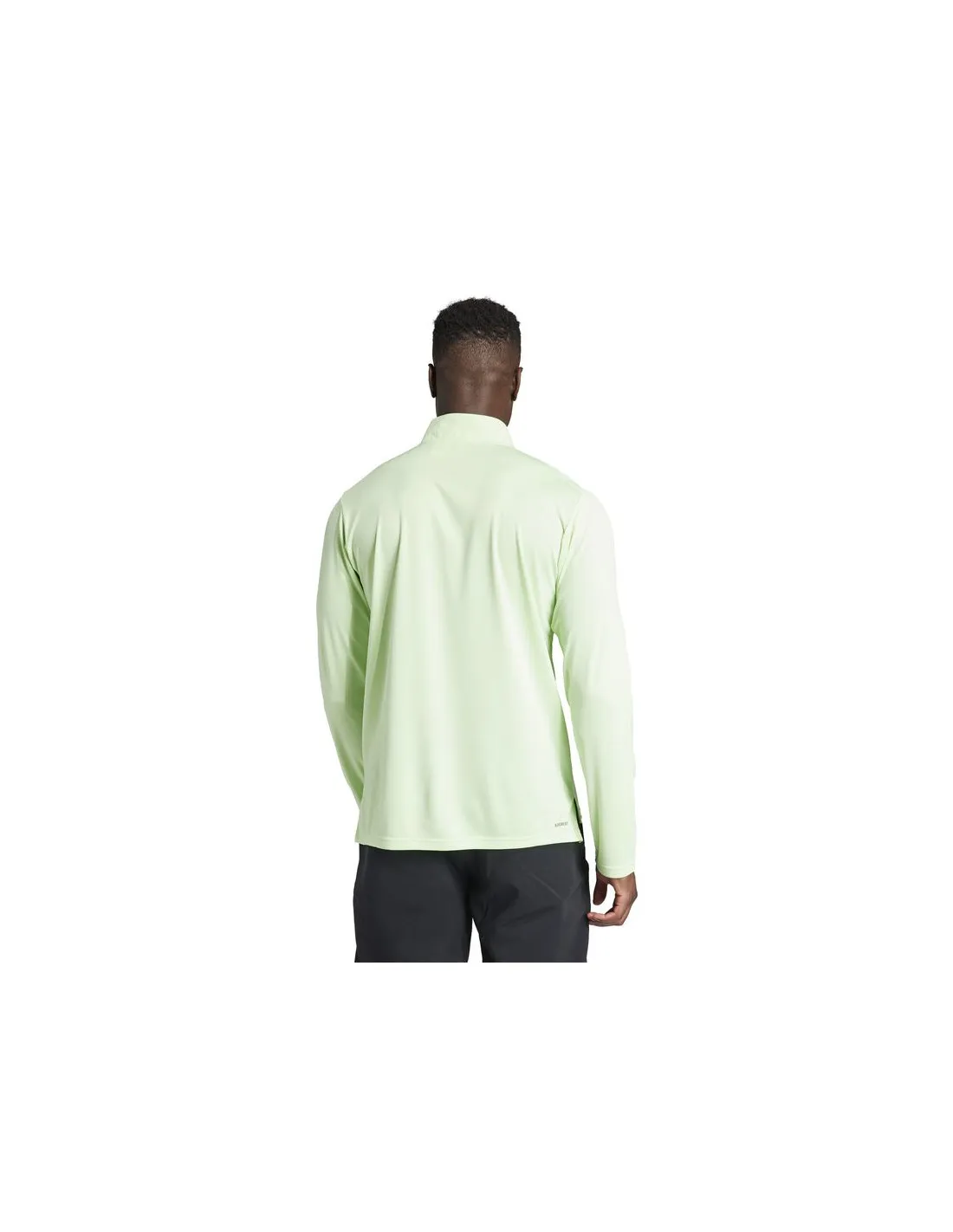 SUDADERA DE FITNESS ADIDAS ESSENTIALS TRES 1I4 ZIP HOMBRE VERDE