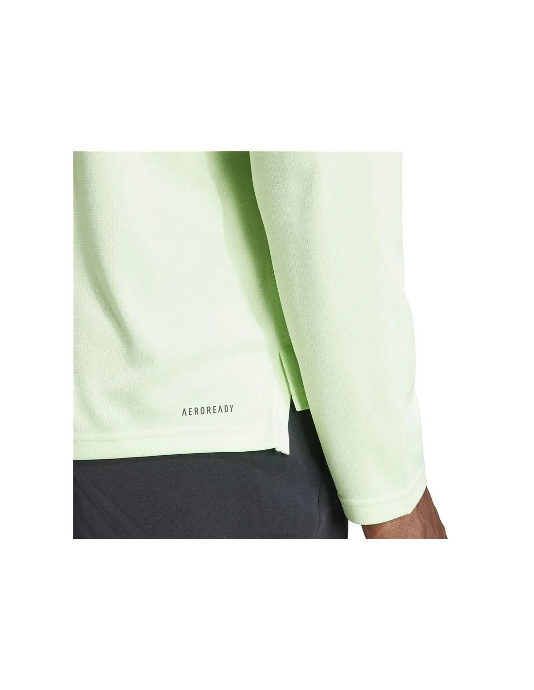 SUDADERA DE FITNESS ADIDAS ESSENTIALS TRES 1I4 ZIP HOMBRE VERDE