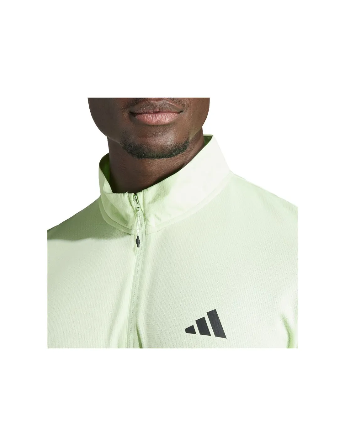 SUDADERA DE FITNESS ADIDAS ESSENTIALS TRES 1I4 ZIP HOMBRE VERDE