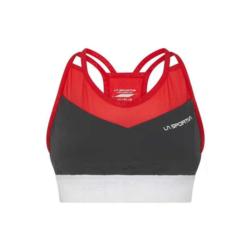 Sujetador La Sportiva Wafaa Top (Carbon/Hibiscus) mujer