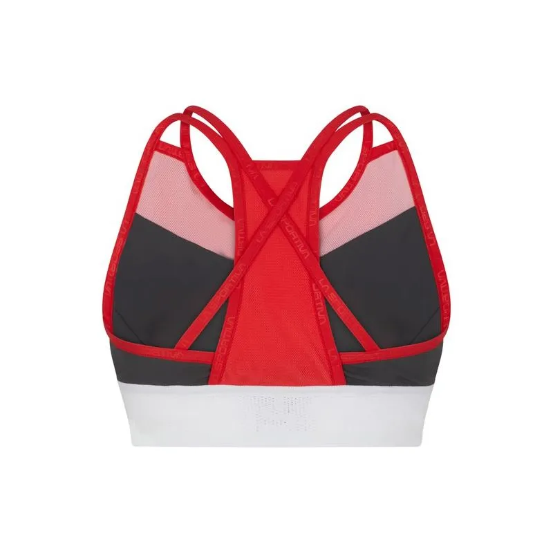 Sujetador La Sportiva Wafaa Top (Carbon/Hibiscus) mujer