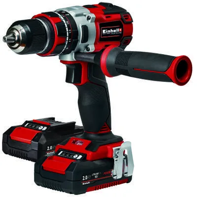 TALADRO PERCUTOR EINHELL MOTOR BRUSHLESS (SIN ESCOBILLAS) 2BAT 2AH+CARGADOR Y MALETIN REFTPCD 18 LI