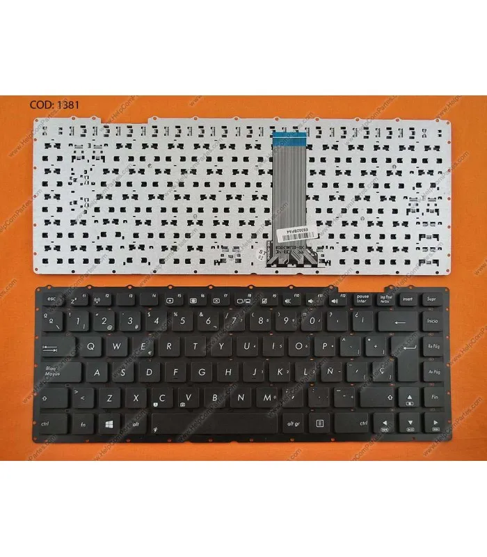 TECLADO ASUS X451 X451C X451E X451MA X451M D451 D451V SERIES SIN MARCO AEXJBU00110 BK SP
