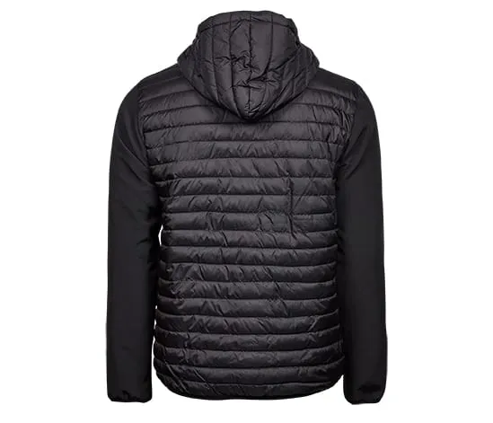 TEE JAYS TJ9628  CHAQUETA  CON CAPUCHA CRUZADA PARA HOMBRE  BLACK / BLACK