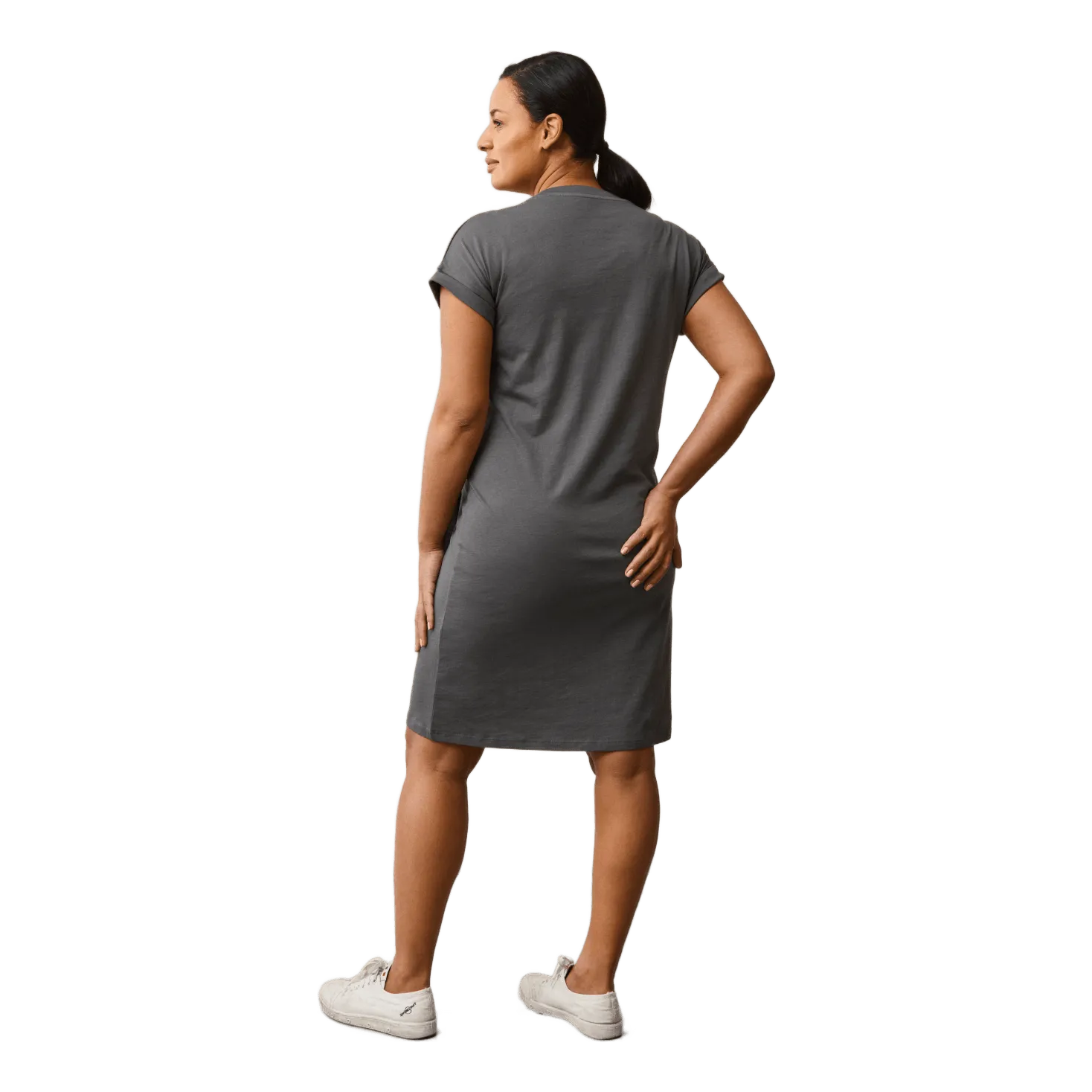 TETAS THESHIRT DRESS WILLOW GREEN