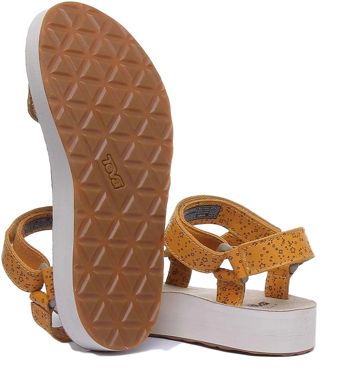 Teva Midform Universal Sandalia con diseño geométrico para mujer en negro
