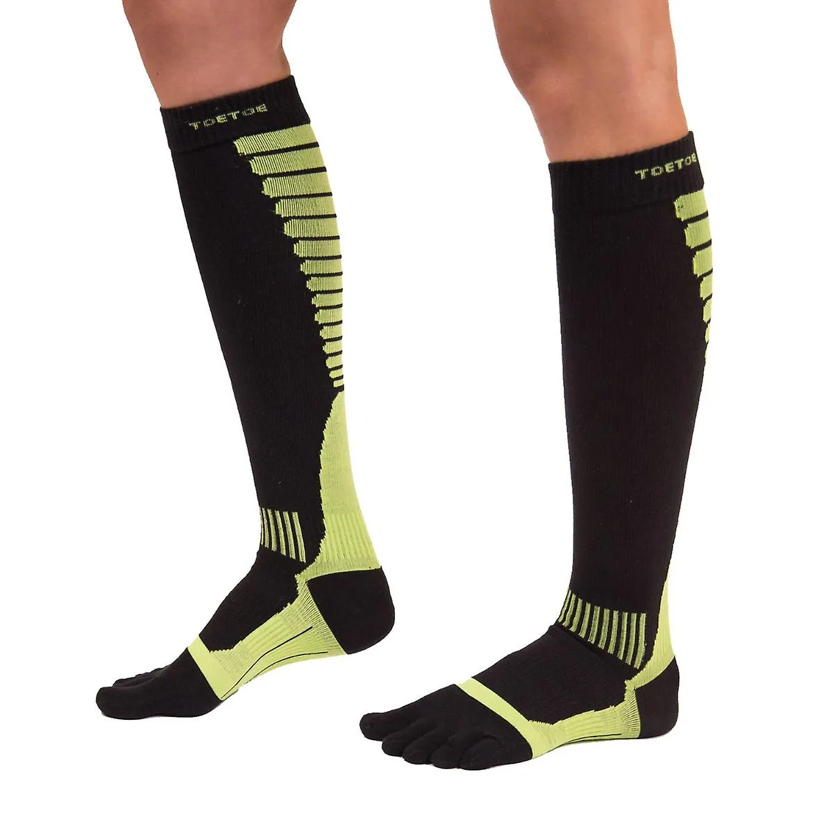 TOETOE Calcetines deportivos de compresión hasta la rodilla