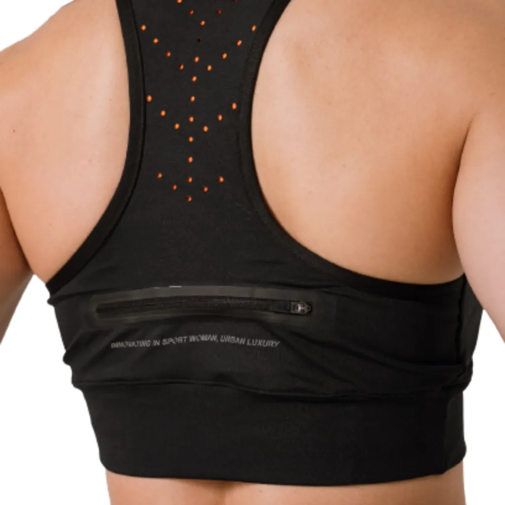 TOP NEGRO DEPORTIVO MUJER URBAN LUXURY  TOPSTYLE