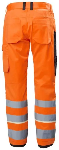 UCME WORK PANT CL2 HELLY HANSEN HI VIS ORANGE/EBONY