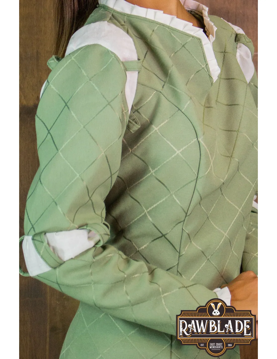 VESTIDO MEDIEVAL MERIDA  VERDE