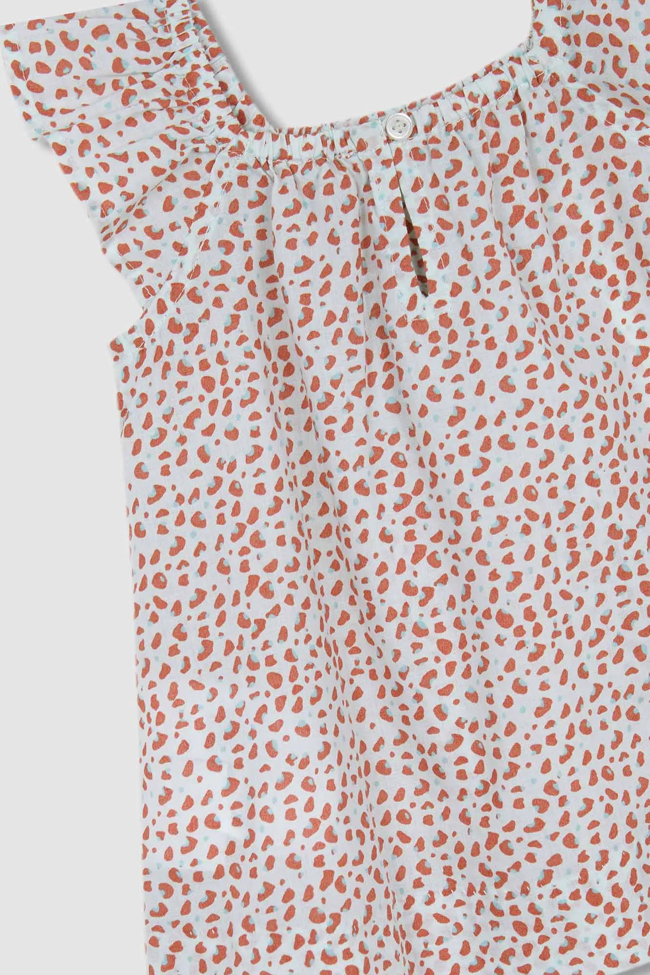 Vestido Playa Animal Print Coral Claro
