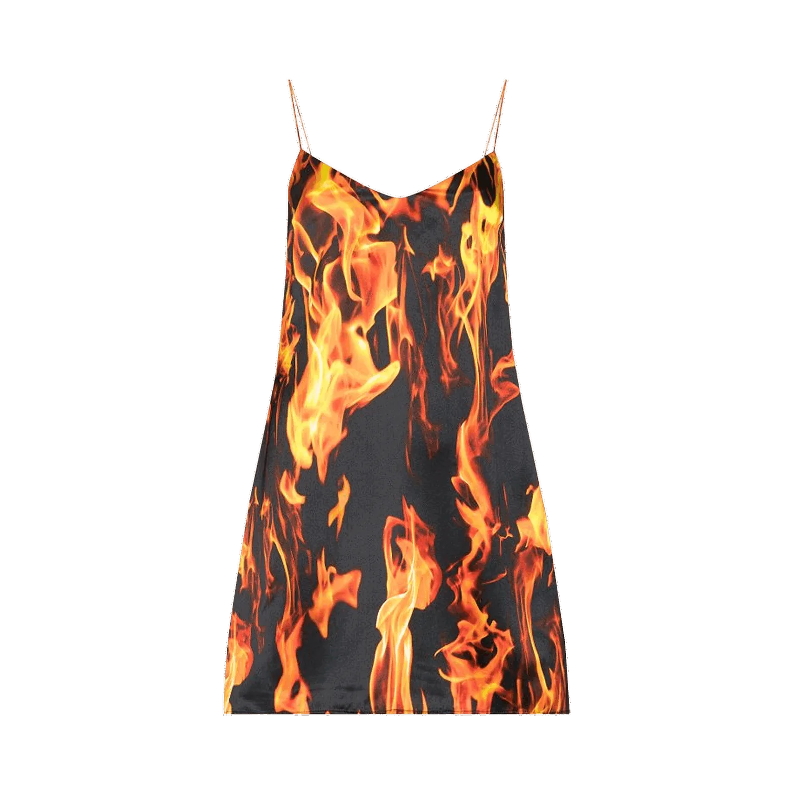 VETEMENTS Fire Slip Dress