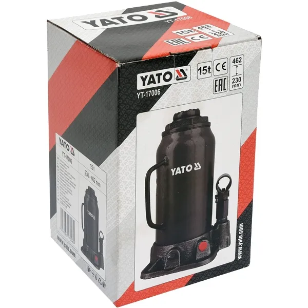 YATO  YT17006  ELEVADOR PARA EL COCHETIPO DE CILINDRO HIDRáULICO, 462 MM, 15 T