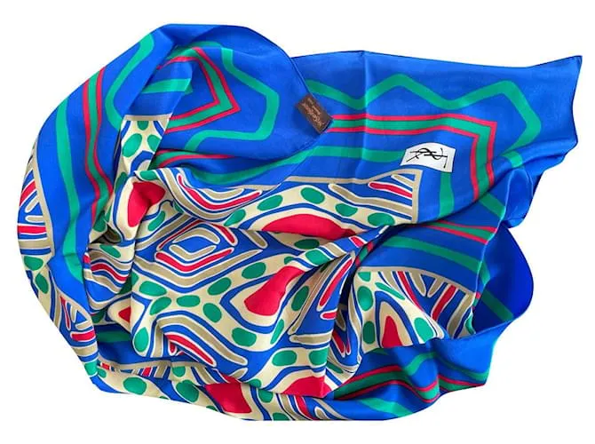 Yves Saint Laurent Bufanda de seda Multicolor 