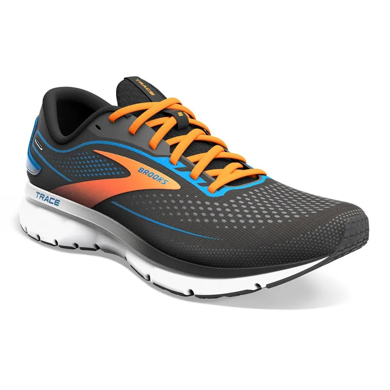 Zapatilla de running Brooks Trace 2 para Hombre en color Black/Classic Blue/Orange
