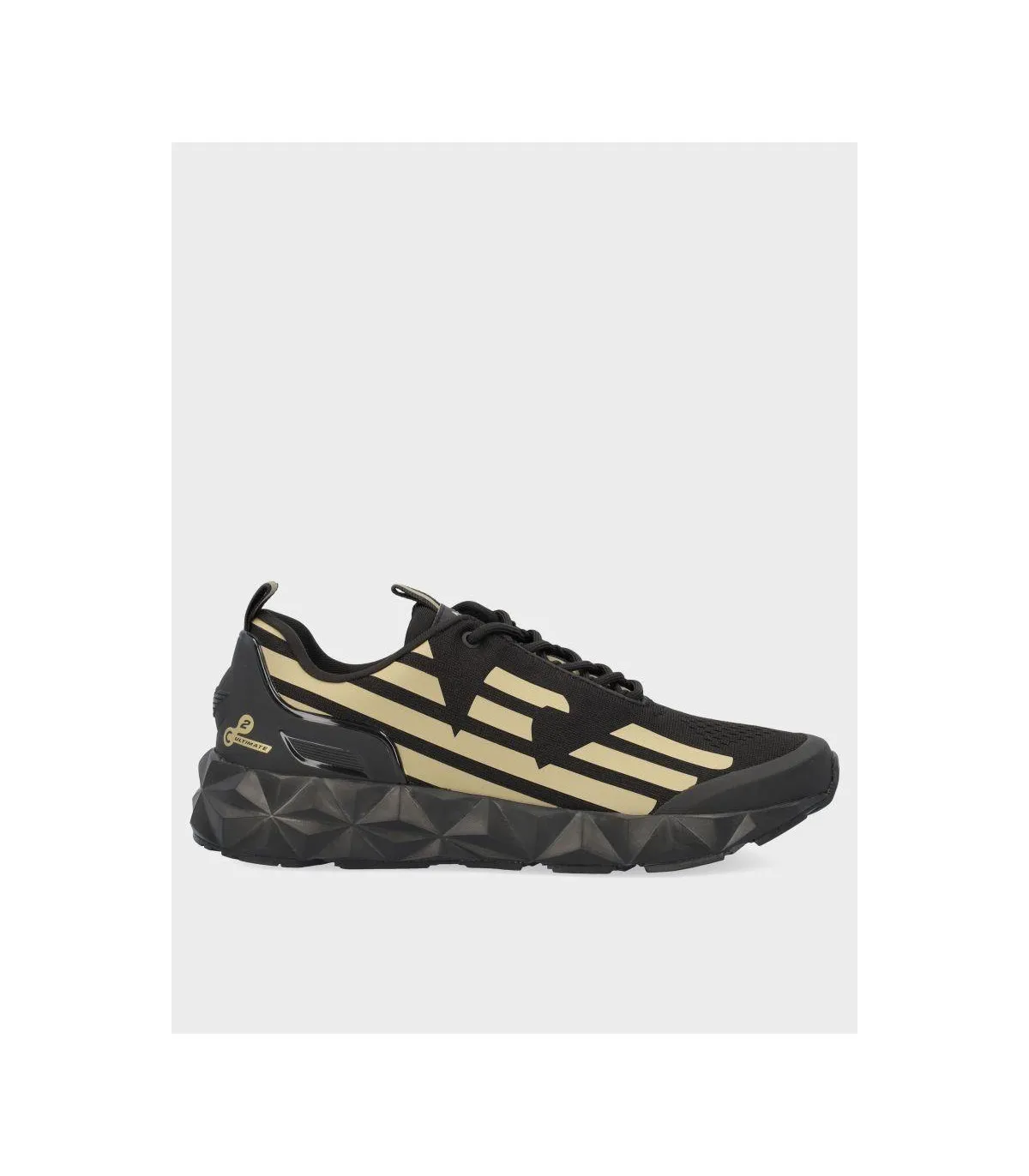 ZAPATILLA EMPORIO ARMANI X8X033 BLACK LIGHT GOLD
