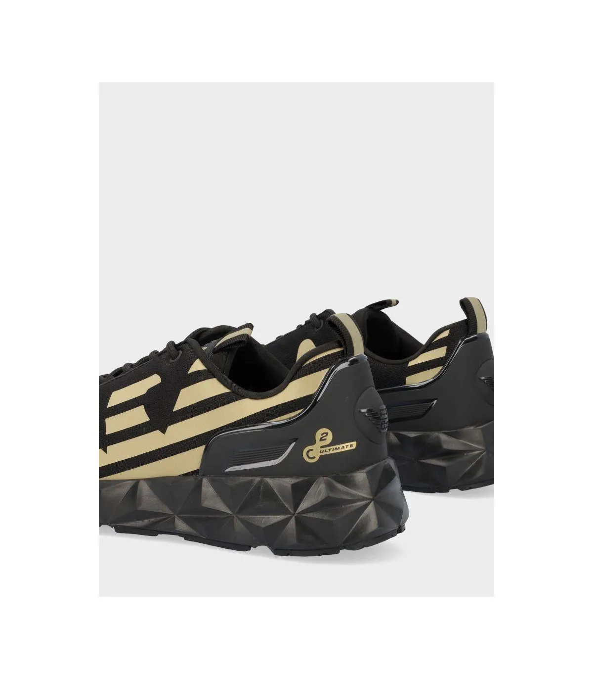ZAPATILLA EMPORIO ARMANI X8X033 BLACK LIGHT GOLD