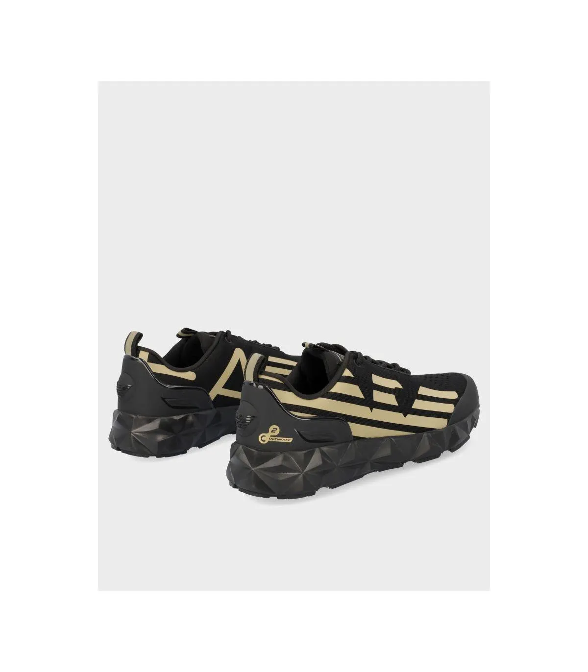 ZAPATILLA EMPORIO ARMANI X8X033 BLACK LIGHT GOLD
