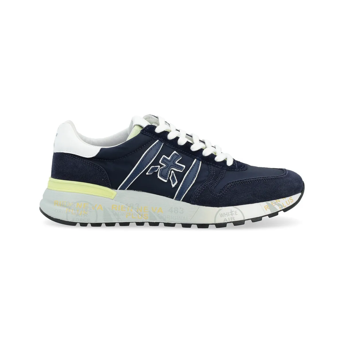 Zapatilla  Lander de cuero azul