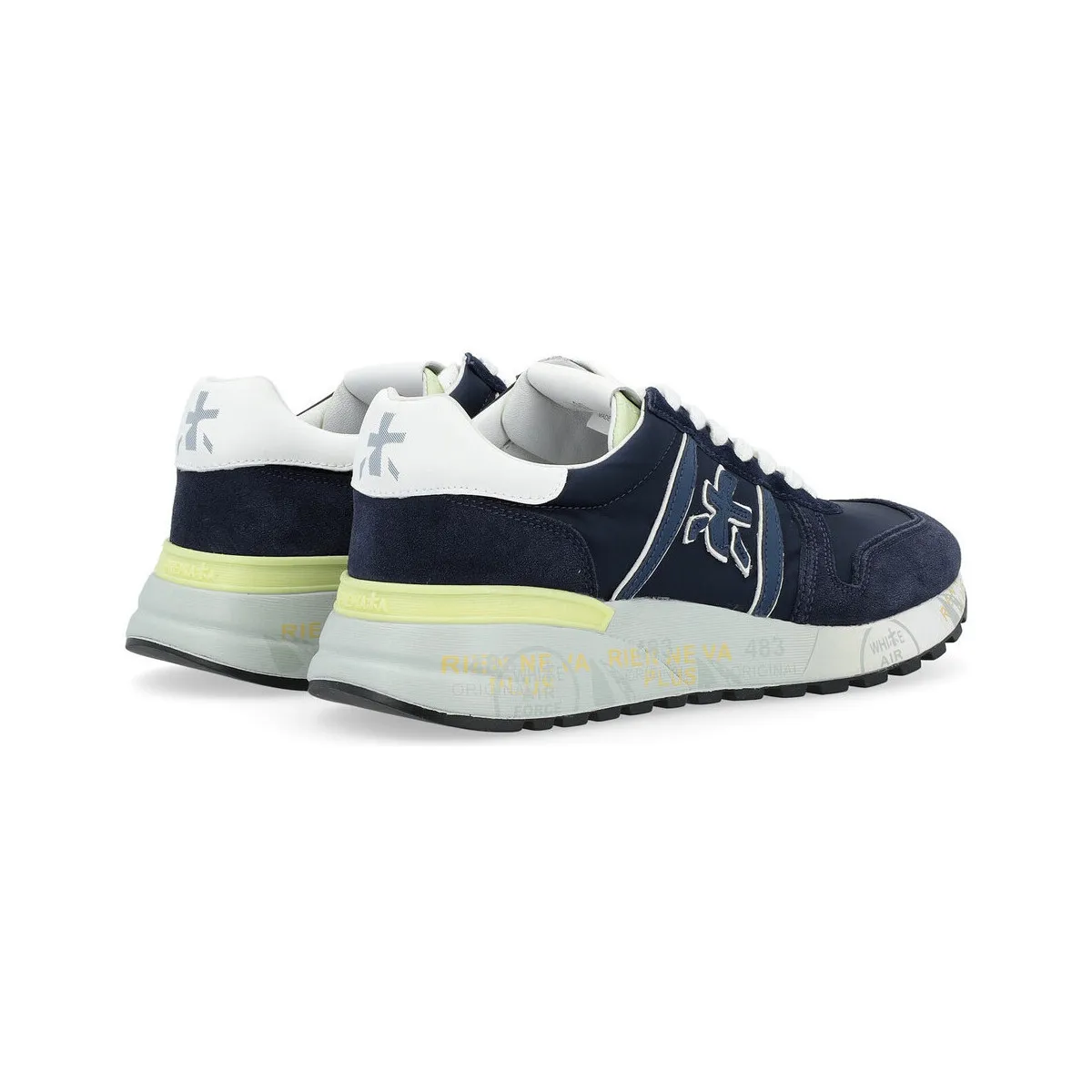 Zapatilla  Lander de cuero azul
