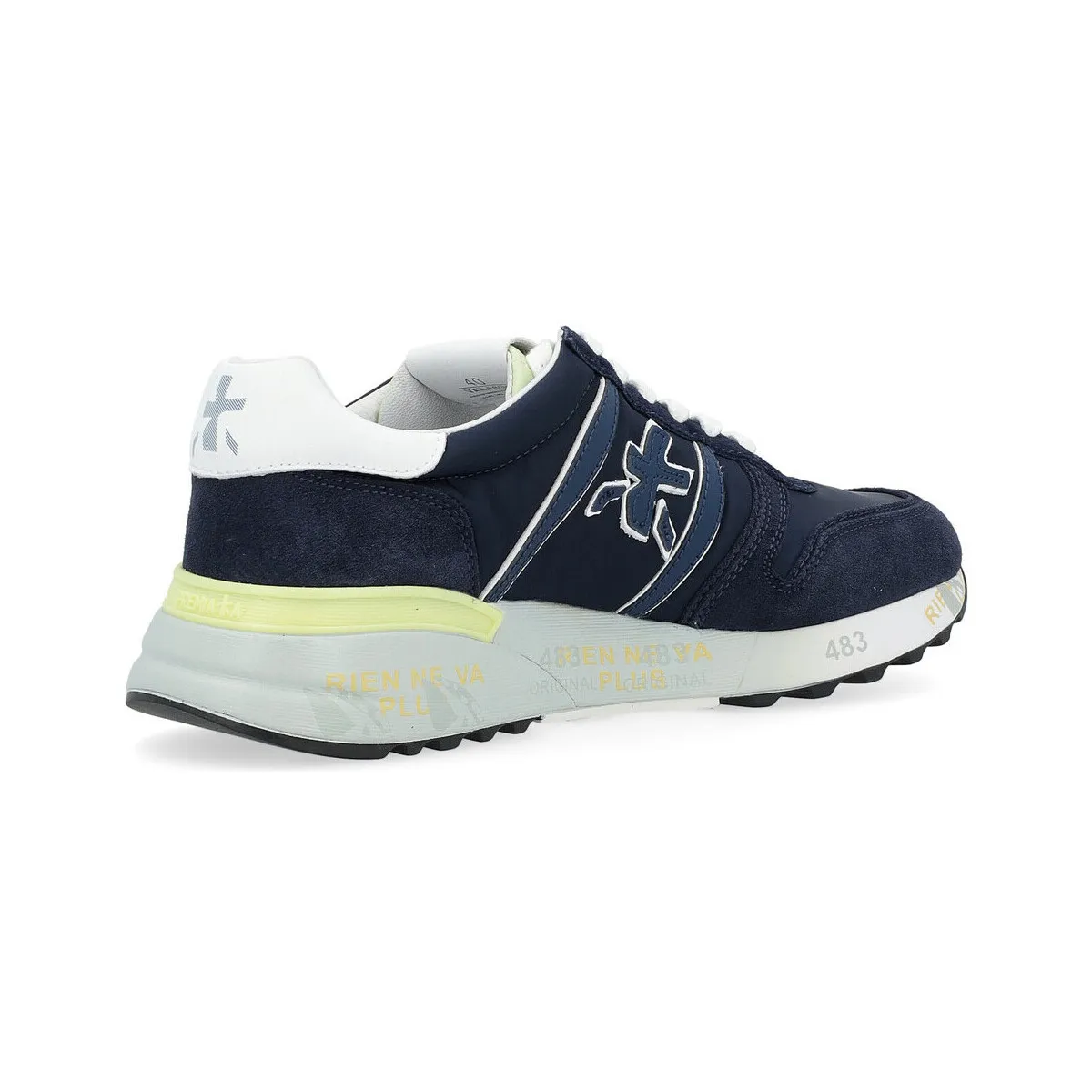 Zapatilla  Lander de cuero azul