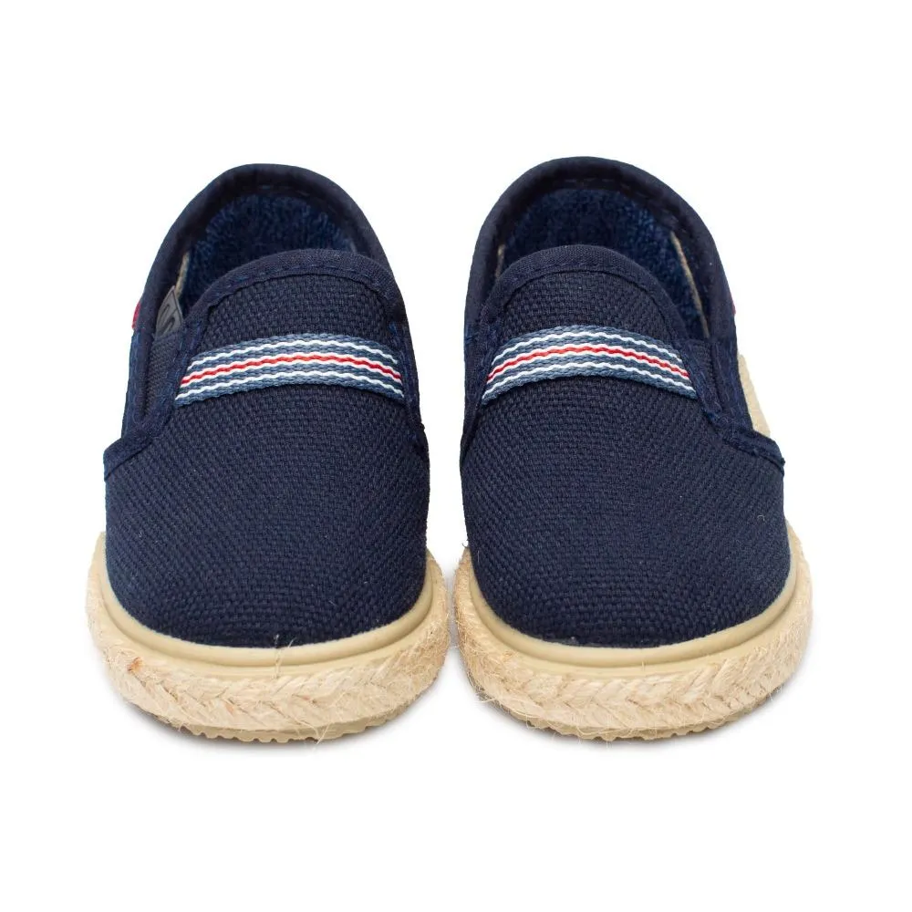 Zapatilla Lona Niño Marino Modelo Espartaco