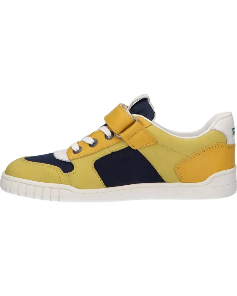 ZAPATILLAS DEPORTE DE NIñA Y NIñO KICKERS 85848030 WINTUP 72 JAUNE MARINE BLANC