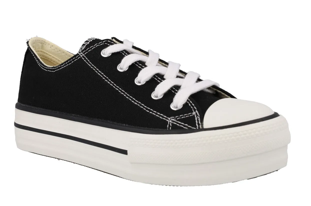 Zapatillas deportivas Victoria Tribu doble Lona con plataforma