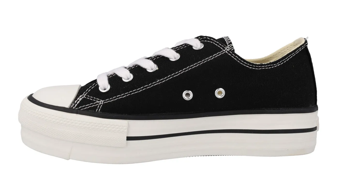 Zapatillas deportivas Victoria Tribu doble Lona con plataforma