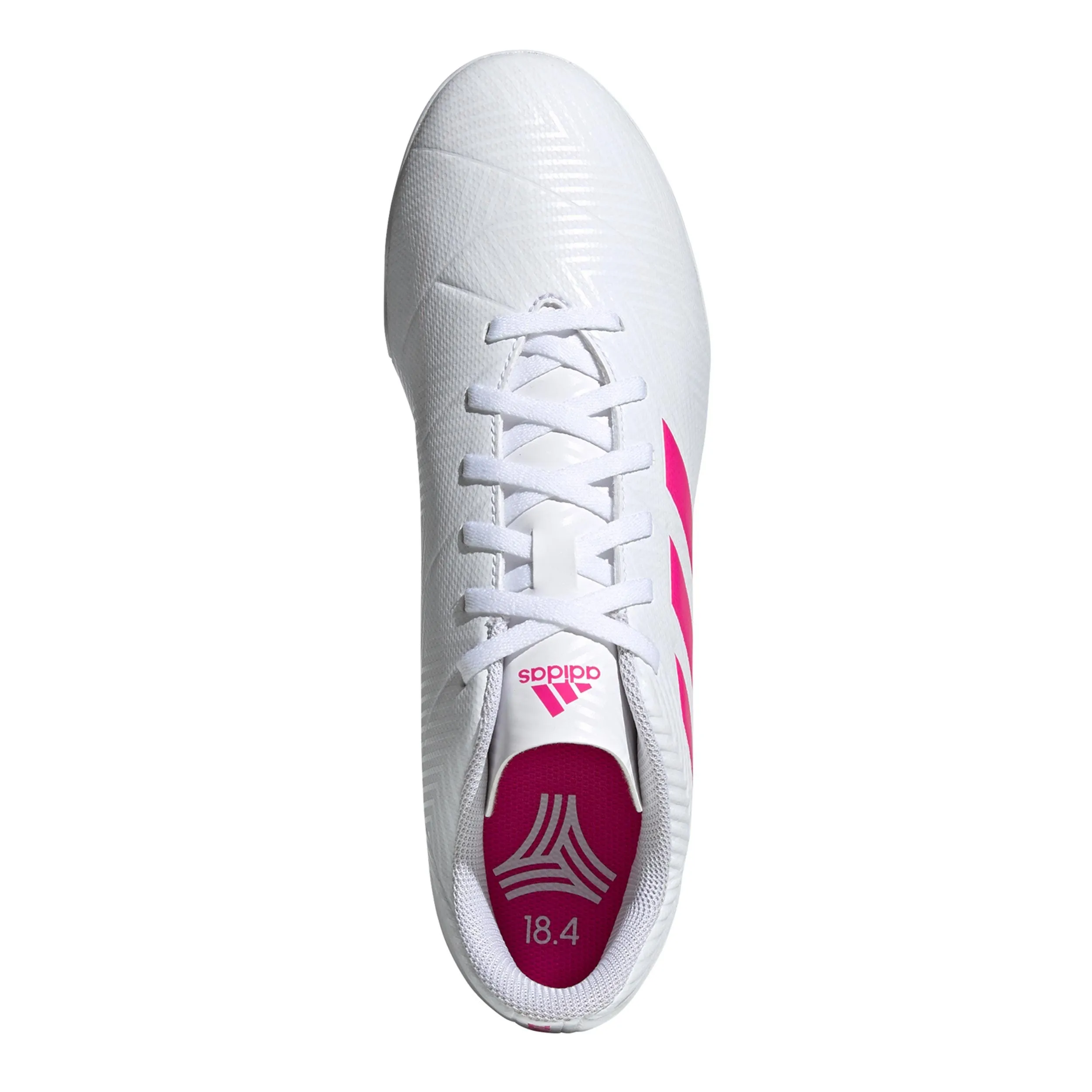 Zapatillas Futbolito Adidas Nemeziz 18.4 TF Blanca/Fucsia