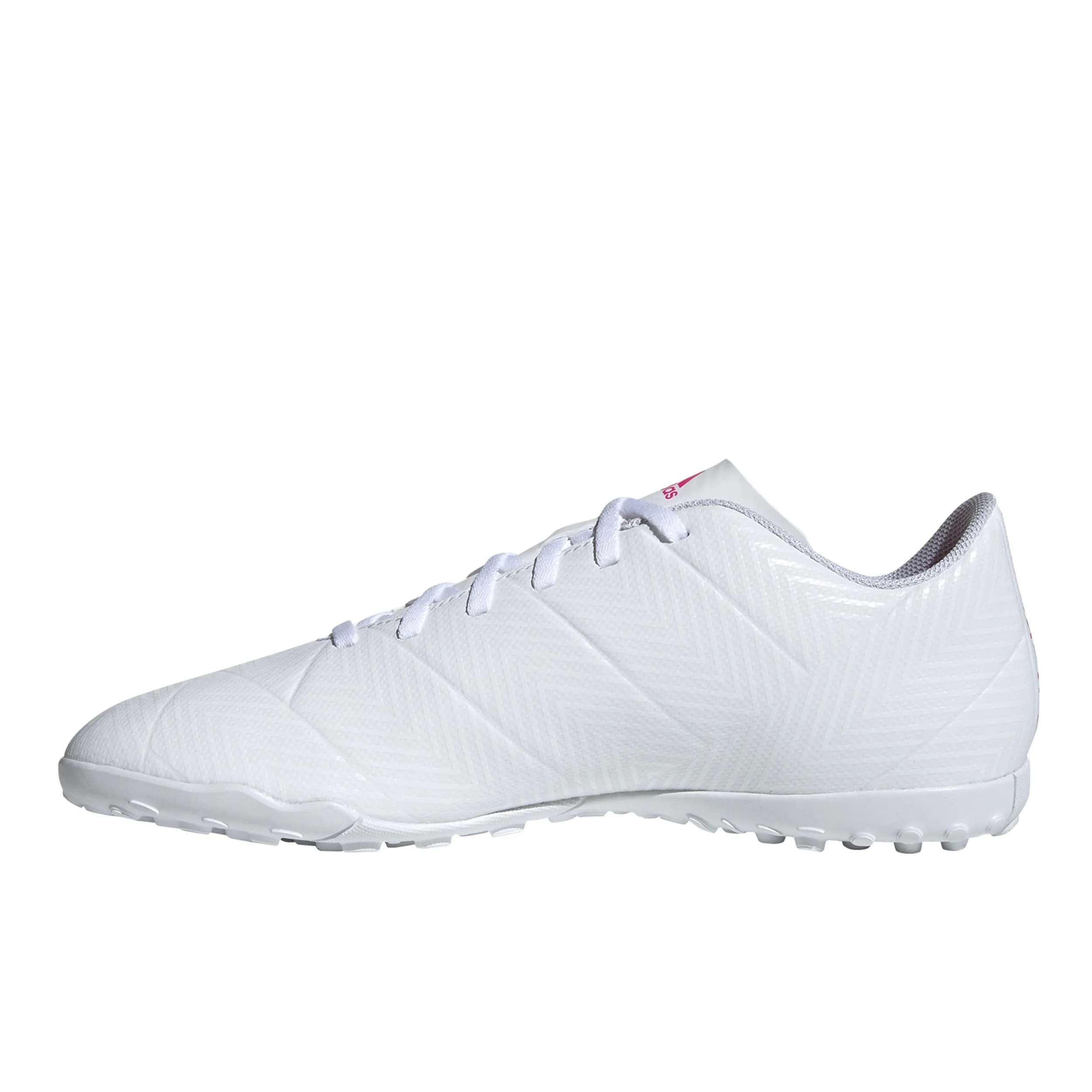 Zapatillas Futbolito Adidas Nemeziz 18.4 TF Blanca/Fucsia