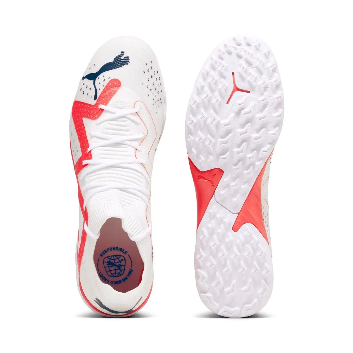 Zapatillas Futbolito Hombre Puma Future Match TT Blanca 