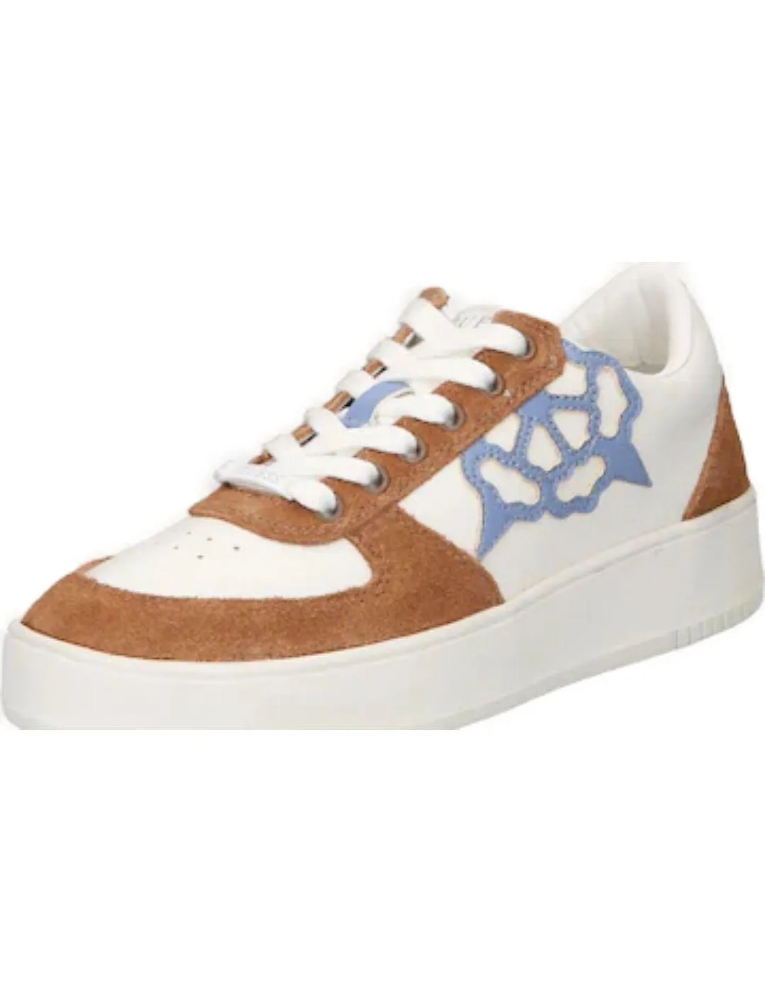 ZAPATILLAS GUESS SINDY BLANCA MARRON PARA MUJER B