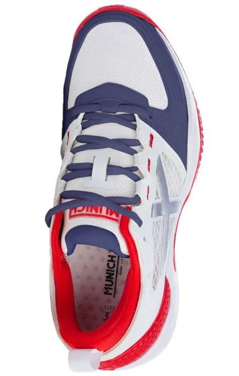Zapatillas Munich Atomik 10 Padel Blanca/Roja/Azul