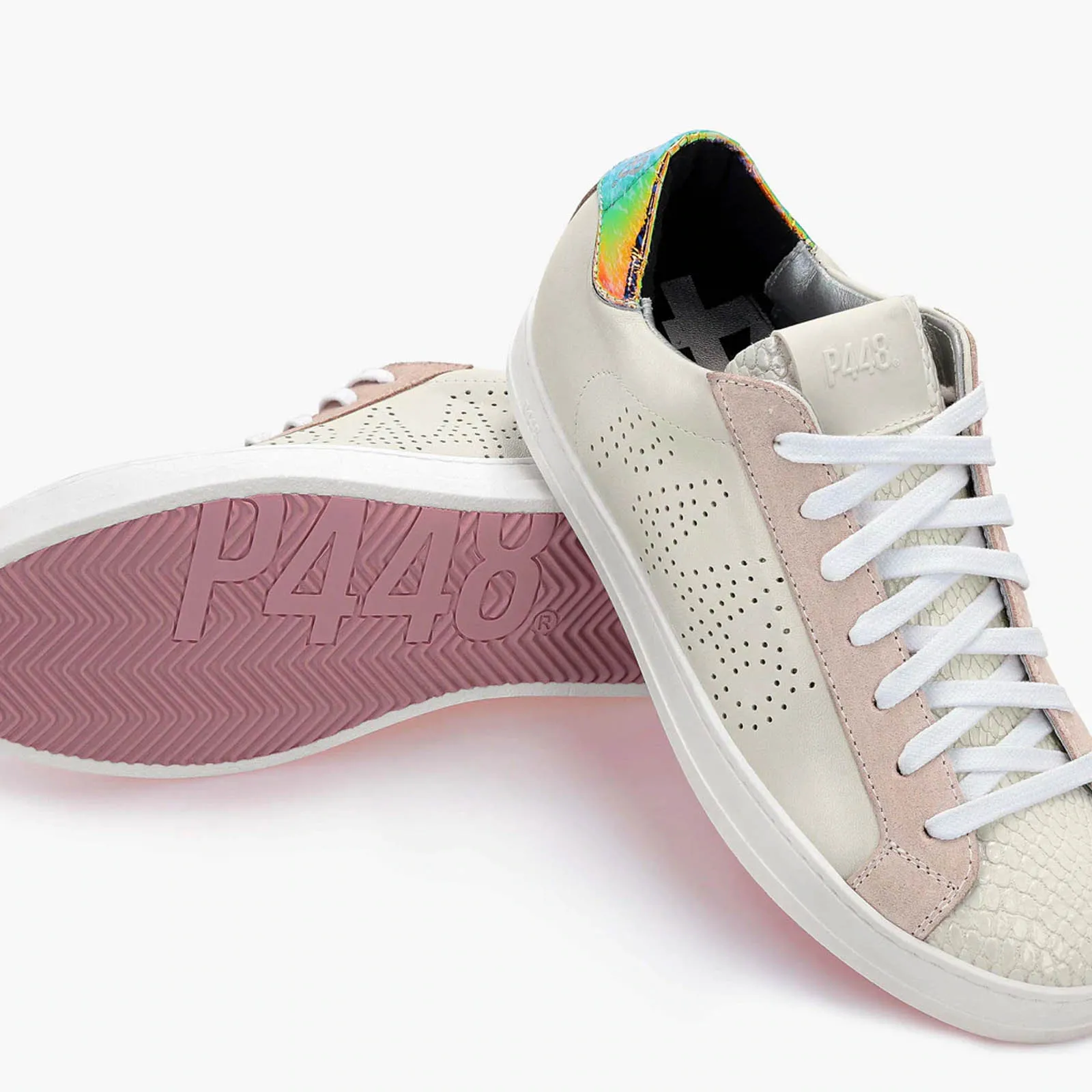 ZAPATILLAS P448 S22JOHN W NAUTILUS BLANCA /ROSA CLARO