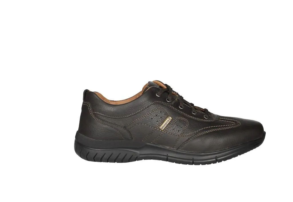 Zapato Cordon Windtex Piel Marron Pespuntes Piso Goma